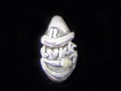 sl2896-logo-carnaval-zilver-logo's-jubileum-jubilaris-clown-zilver-speld-letters-naam-edelsmid-www.tonvandenhout.nl-goudsmid-juwelier-sieraden-handgemaakt-relatiegeschenk